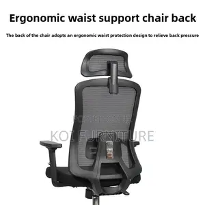 Office Chair; Ergonomic Swivel Fabeic Office Chair