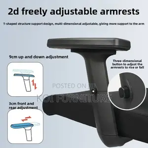 Office Chair; Ergonomic Swivel Fabeic Office Chair