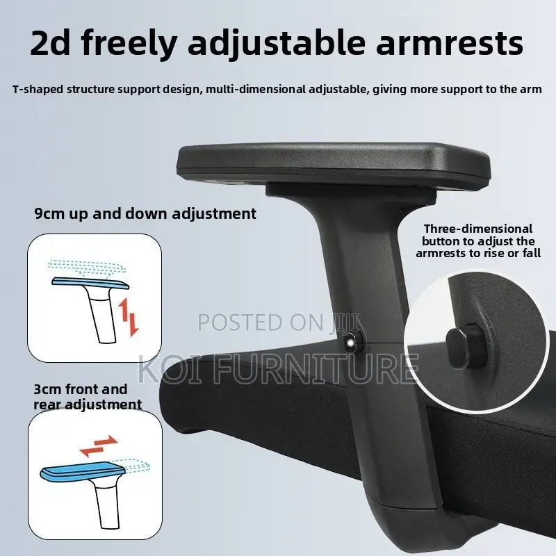 Office Chair; Ergonomic Swivel Fabeic Office Chair