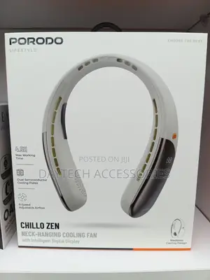 Porodo Portable Neck Fan Bladeless Led Displayed Personal Fans.
