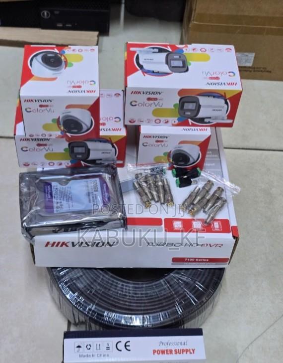 Hikvision Colorvu 4 Channels CCTV Cameras Full Package Systems