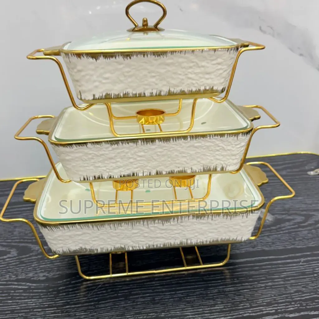 3pcs Ceramic Chaffing Dish Price