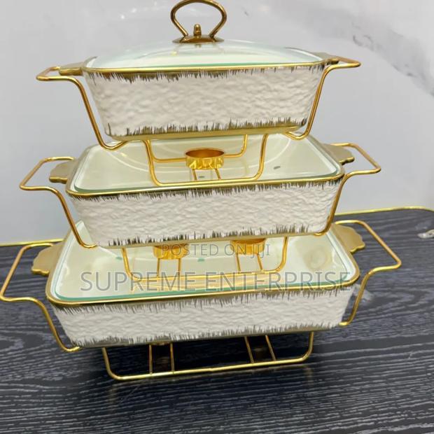 3pcs Ceramic Chaffing Dish Price