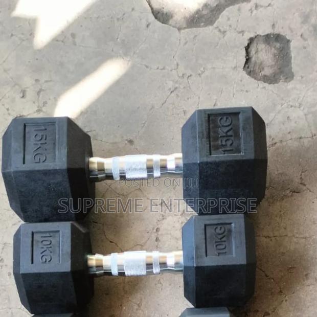 15 Kg Hexagonal Dumbbell