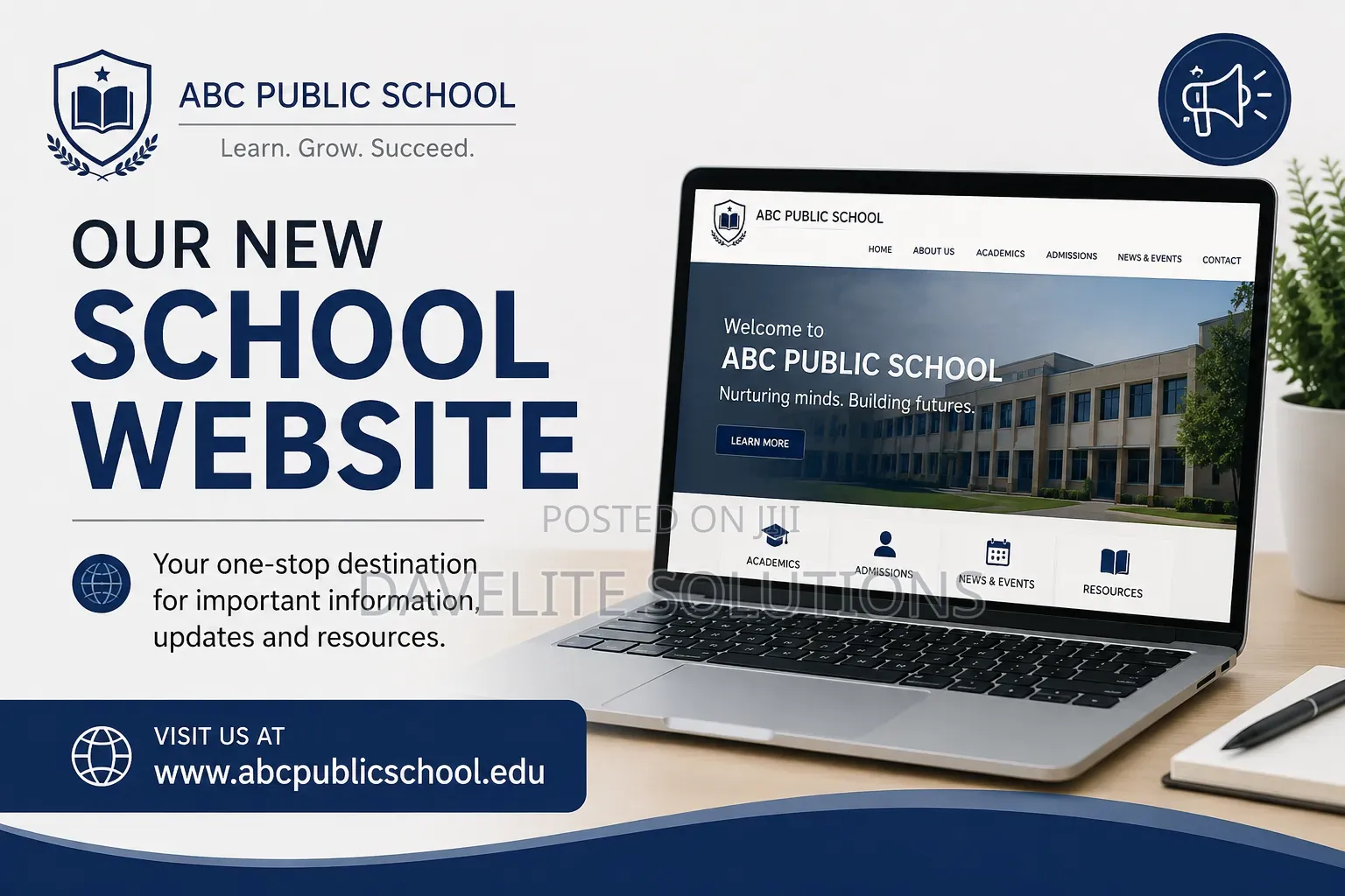 Informational School Website Design and Development