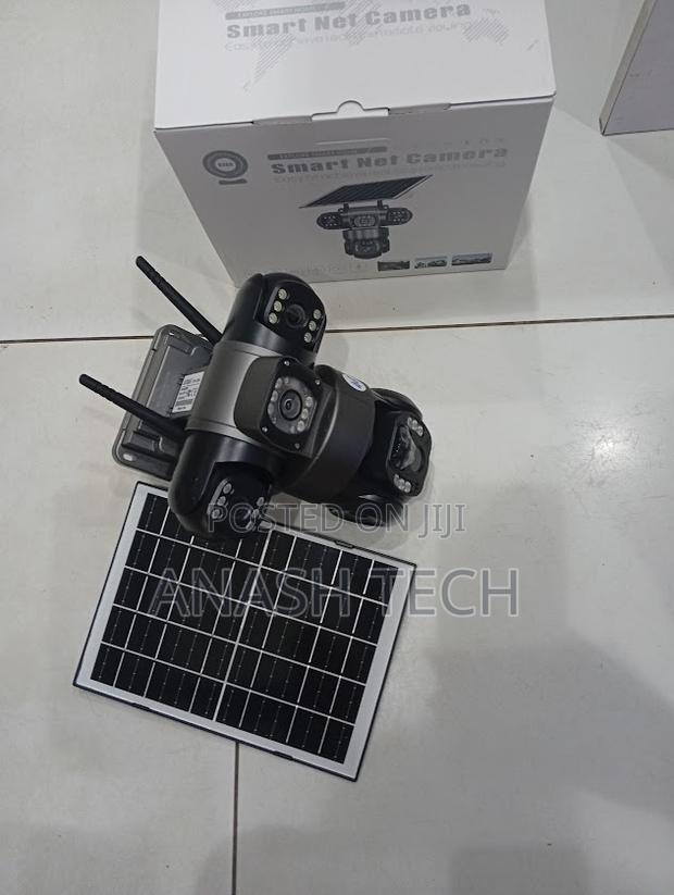 Two Way Audio V380 Pro 12mp 4g PTZ 3lens Outdoor Solar CCTV Camera