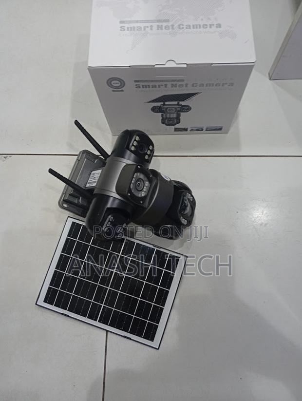 Multi-User Access 2mp 4g PTZ Rotating Triple Lens Solar CCTV Camera - main view