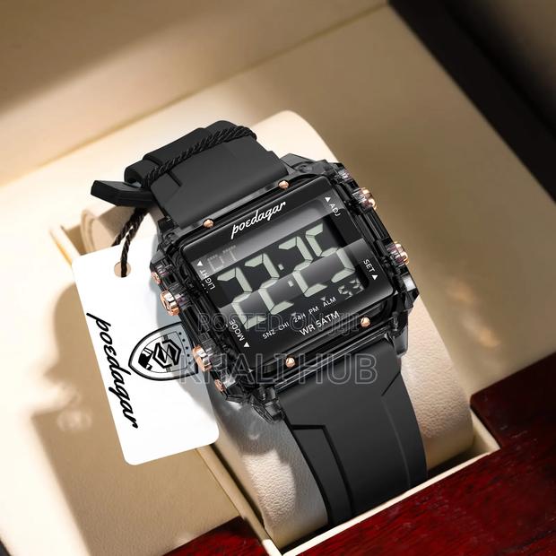 Poedagar Gents Watch E123 Alarm Watch