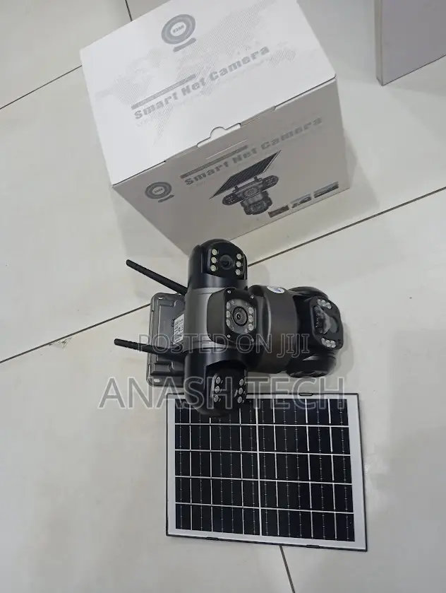 V380 Pro 20mp 4g PTZ Colored Night Vision Triple Lens Solar Camera