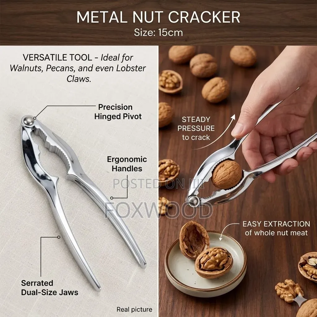 KMT Metal Nut Cracker – 15cm
