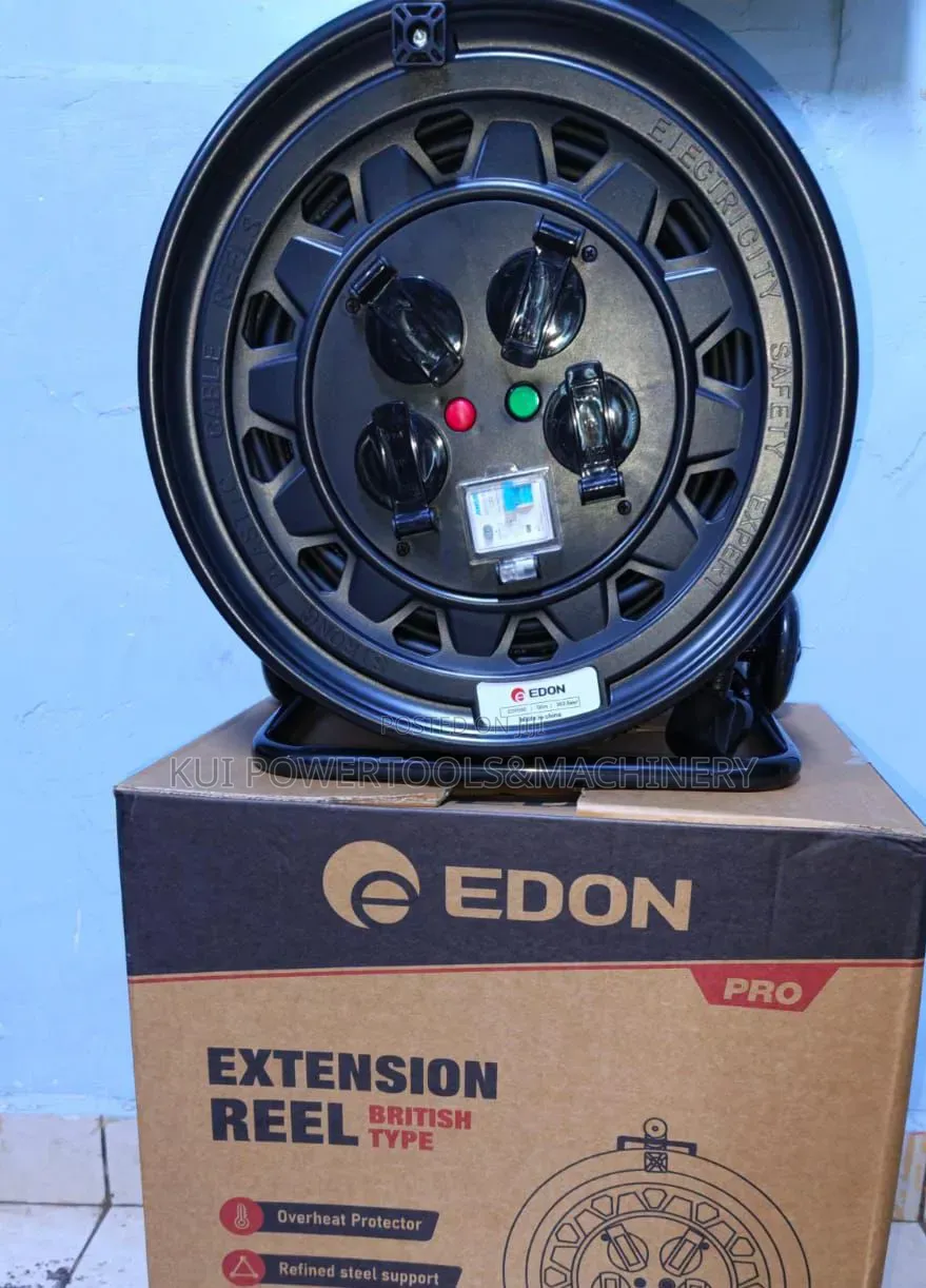 Edon Heavy Duty 100m Extension Cable Reel/ 100m Cable Reel