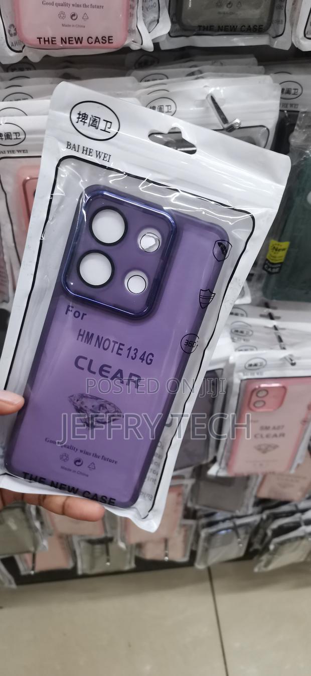 Redmi Note 13 4g Printed Diamond Graphic Case-Clear Purple - thumbnail 2