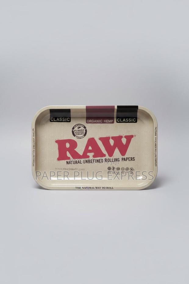 Raw Signature Rolling Trays Collection – Large 14" × 11" - Brown