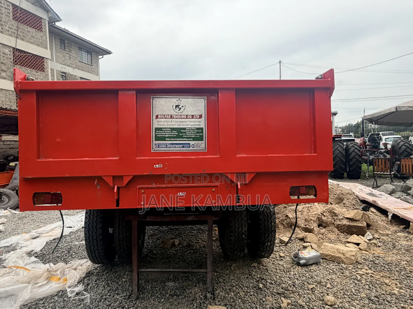 10 Tonne Tipping Trailer