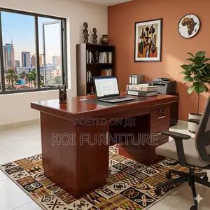 Office Desk; 1200mm Mahogany Modern Office Desk