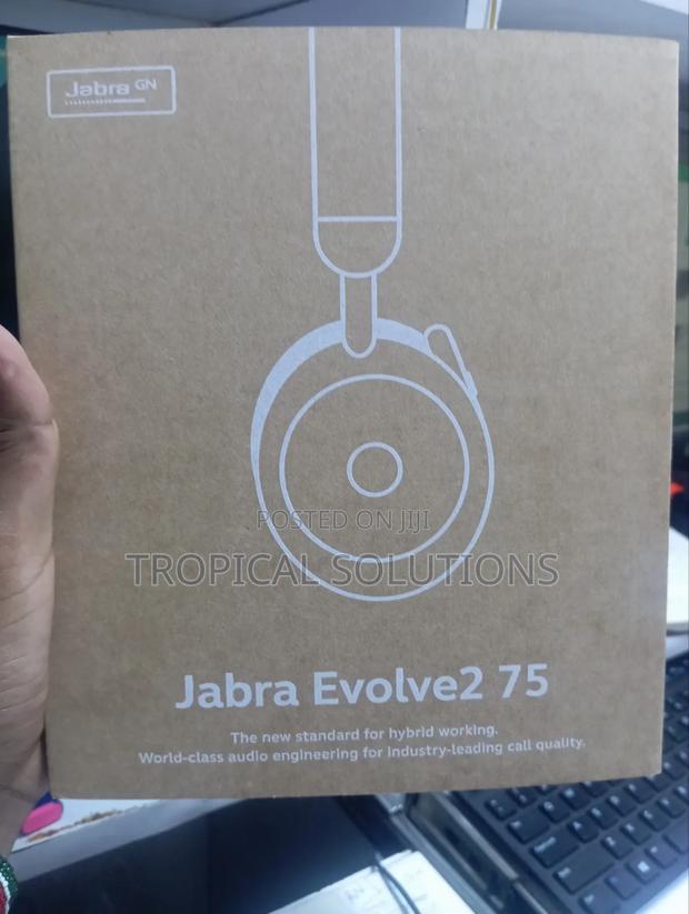 Jabra Evolve2 75 Headset With Link 380a(Usb-A)