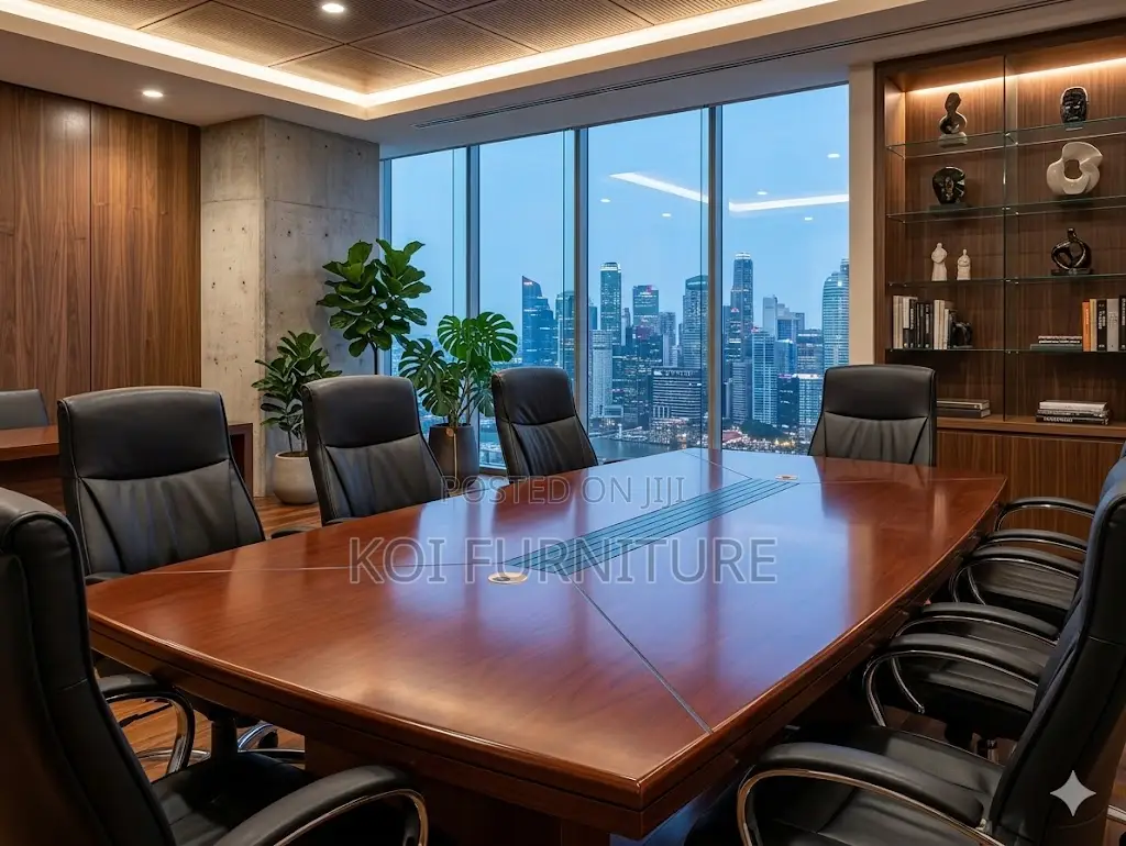 Office Table; 3 Meters Executive Mahogany Boardroom Table