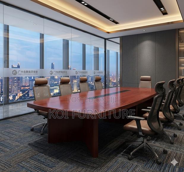 Office Table; 3 Meters Executive Mahogany Boardroom Table - thumbnail 4