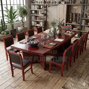 Office Table; 3 Meters Executive Mahogany Boardroom Table