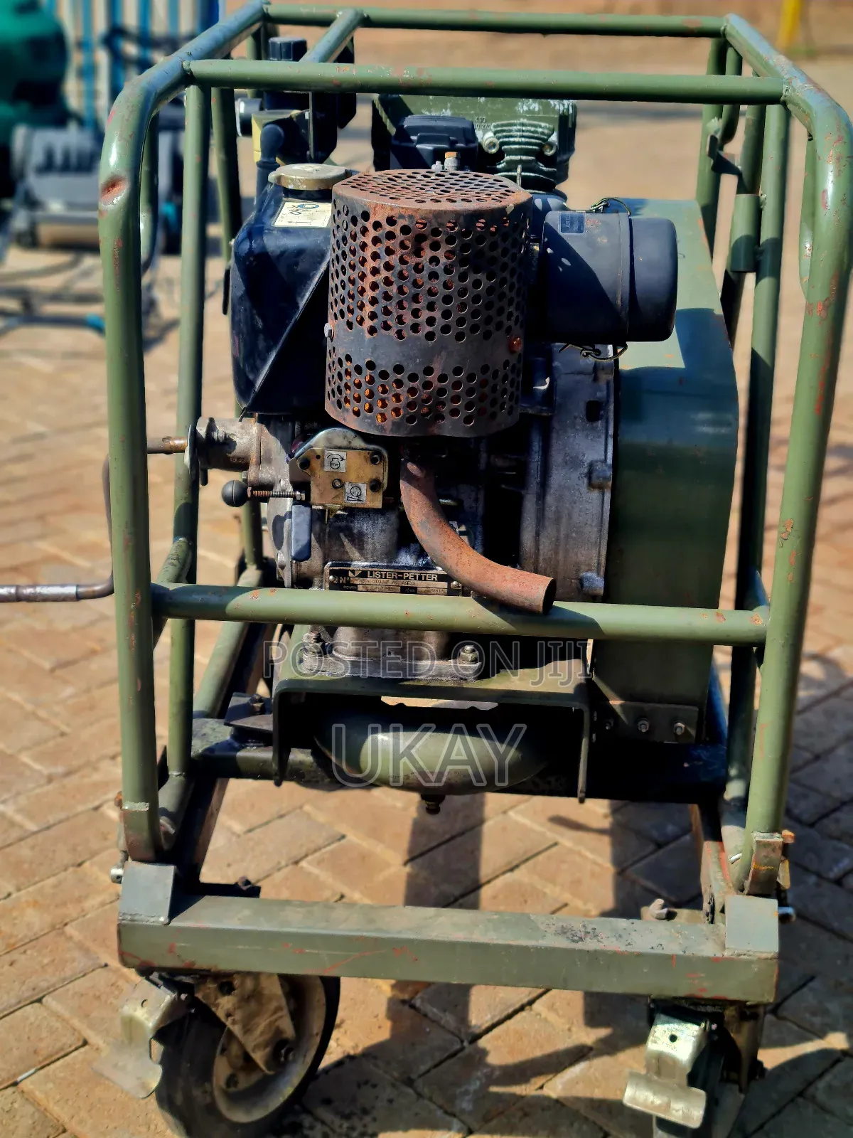 Uk Lister Diesel British Army Air Compressor Mobile.
