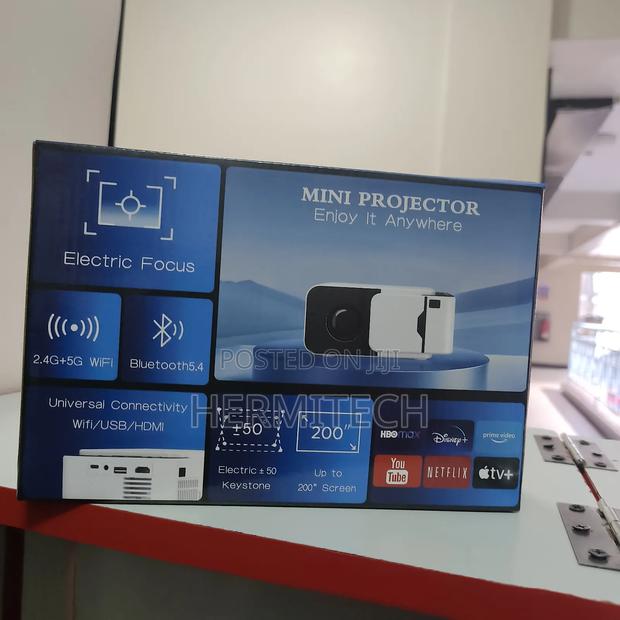 Mini T6 Smart Android Projectors Resolution Wifi Bt Connection - thumbnail 2