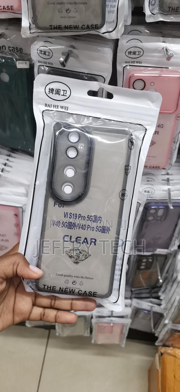 Vivo V40,Frosted, Clear Hybrid Protective Phone Case