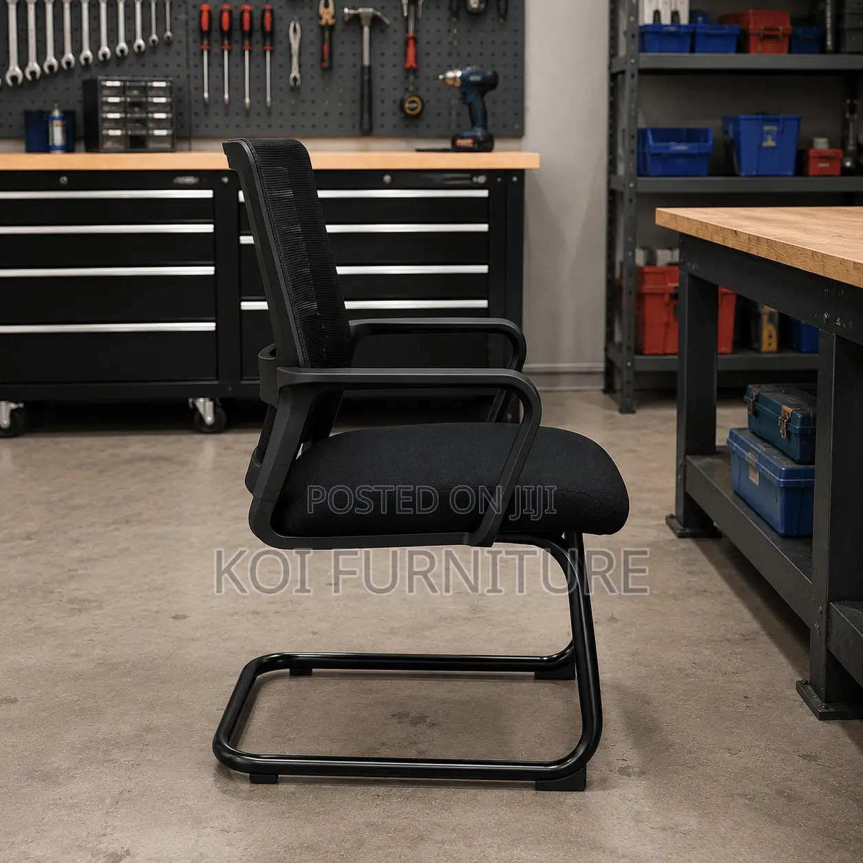 Office Chairs; Ergonomic Mid Back Mesh Offce Chairs With Sled Basement