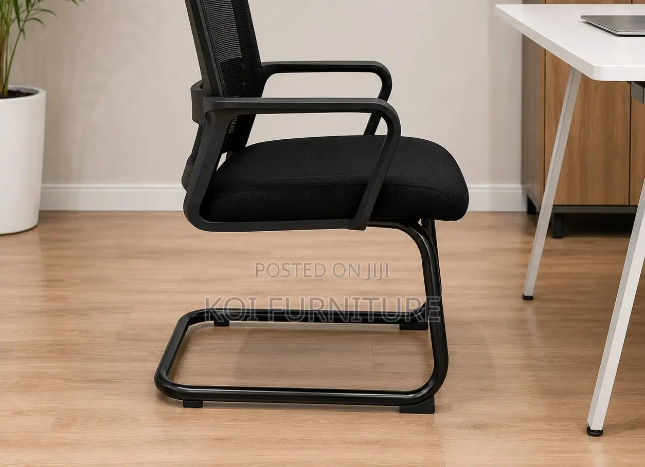 Office Chairs; Ergonomic Mid Back Mesh Offce Chairs With Sled Basement