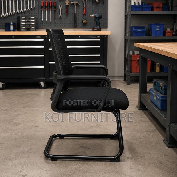 Office Chairs; Ergonomic Mid Back Mesh Offce Chairs With Sled Basement - thumbnail 6