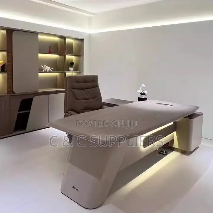 Director's L-Shaped Office Desk-180cm