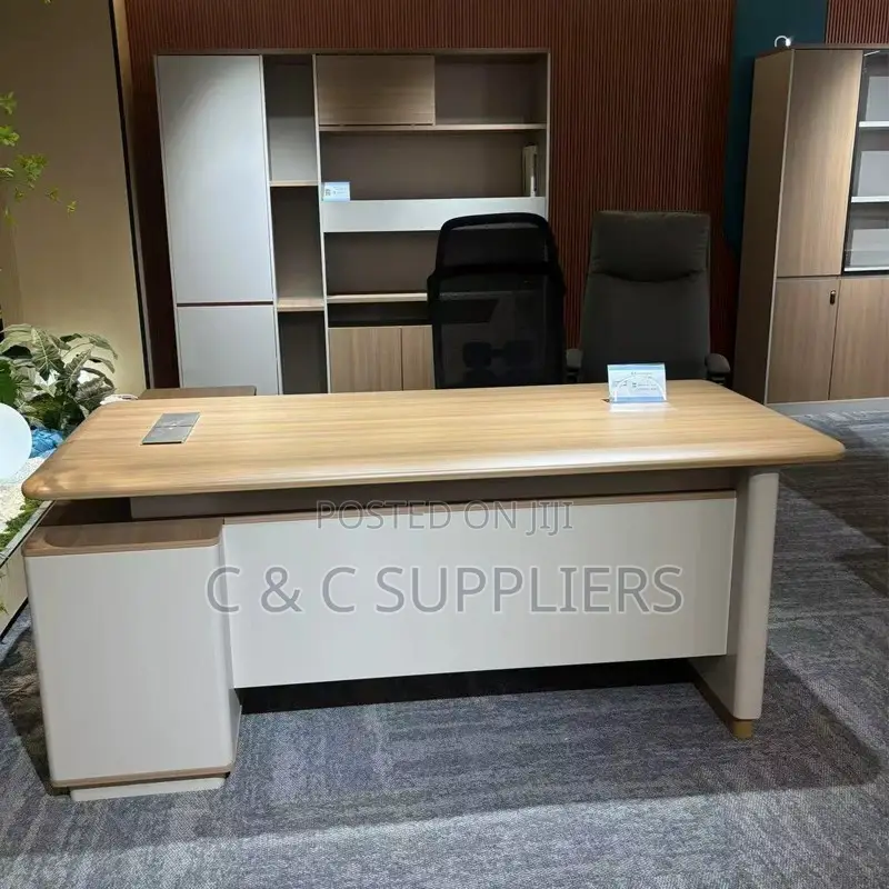 Director's L-Shaped Office Desk-180cm