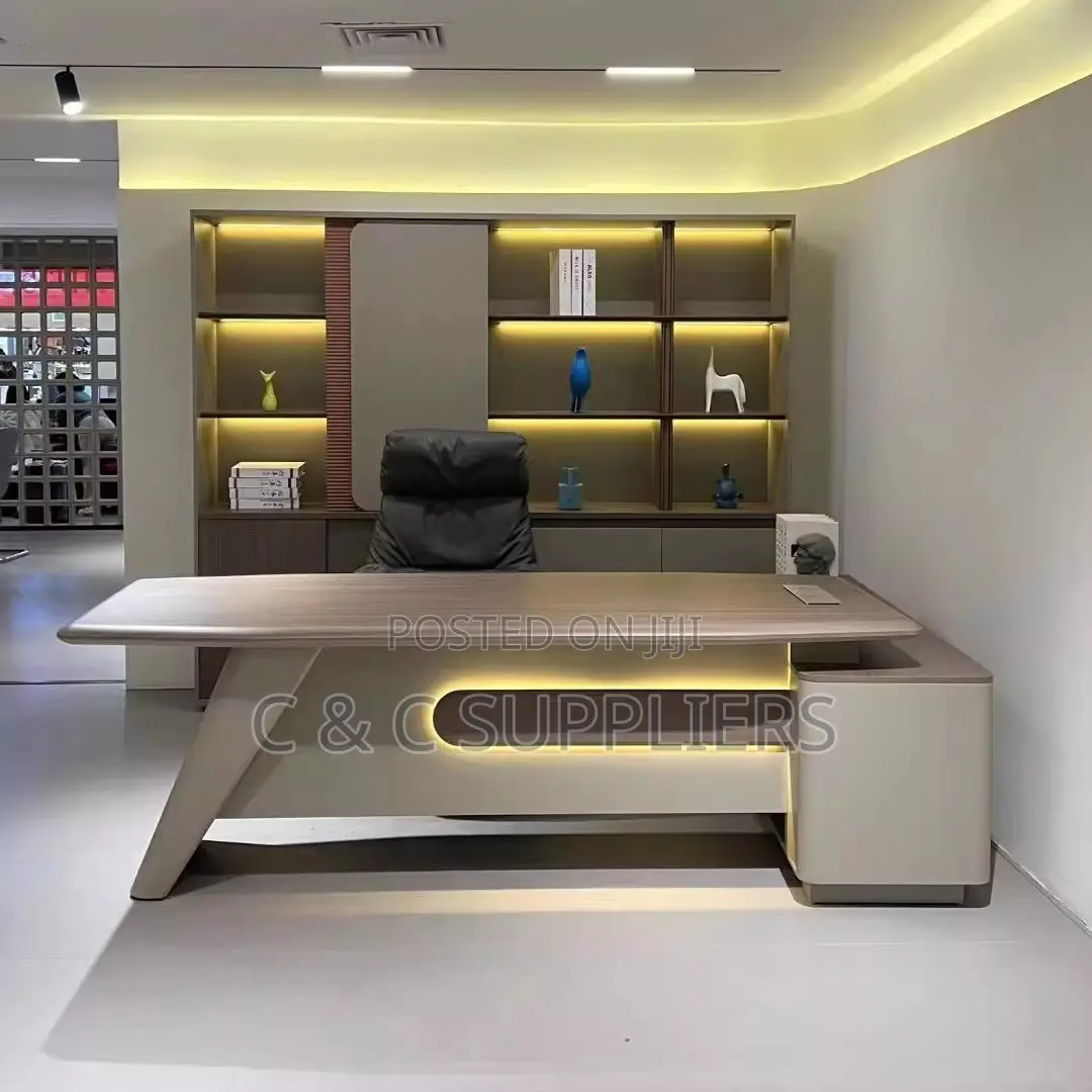 Director's L-Shaped Office Desk-180cm