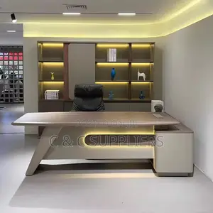 Director's L-Shaped Office Desk-180cm