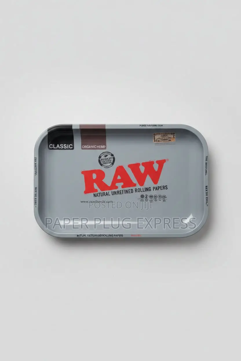 Raw Signature Rolling Trays Collection – Large 14" × 11" - Gray