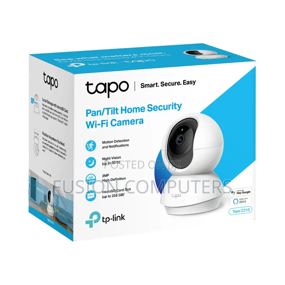 Tp-Link Home Security Wi-Fi Camera - Tapo C200 Pan/Tilt - Tl-Tapo C200