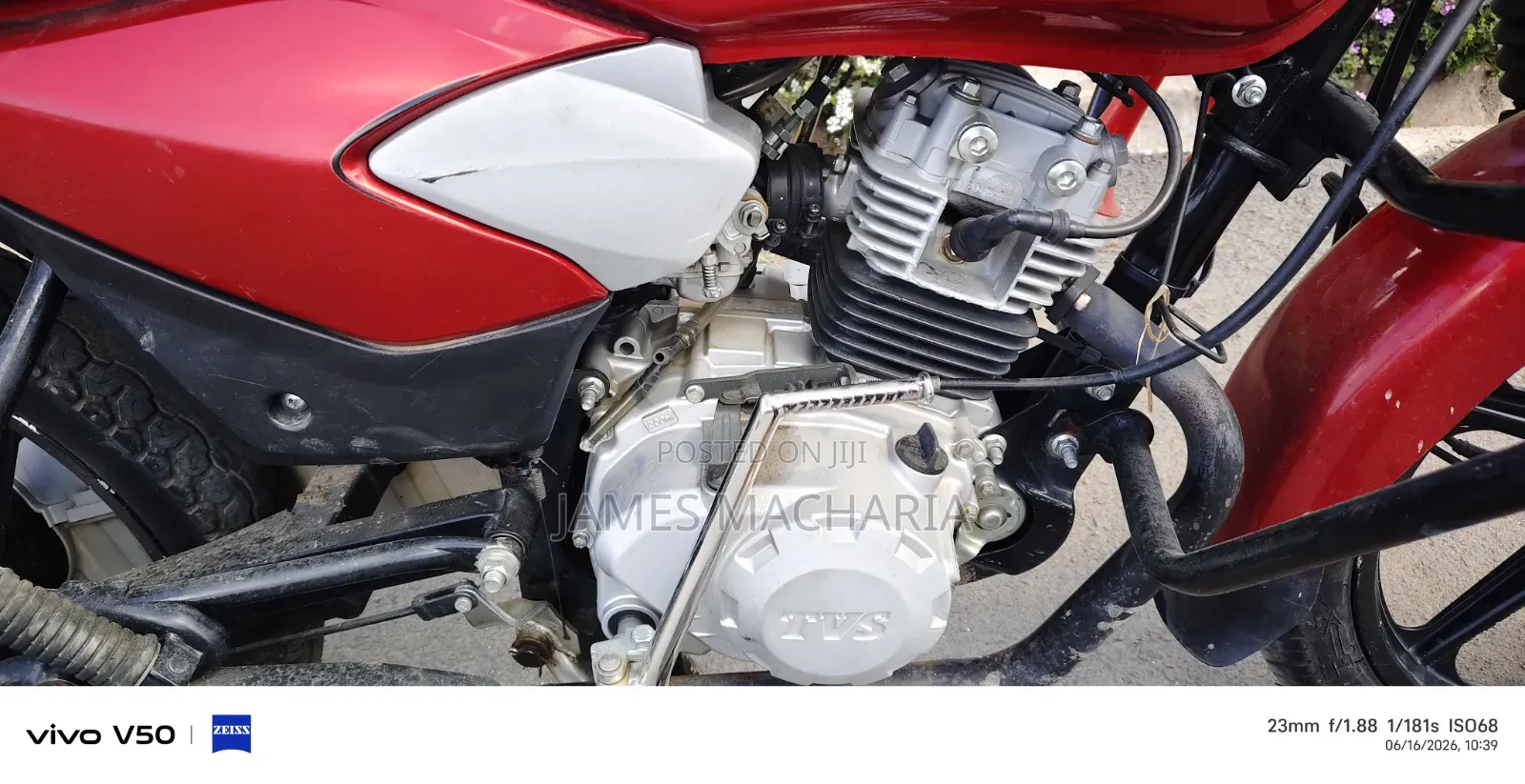 TVS HLX 125 2026 Red