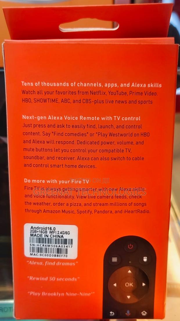 Amazon Fire Tv Stick Alexa Voice Remote 2g 16gb Wifi 6 Android 16.0 - thumbnail 2