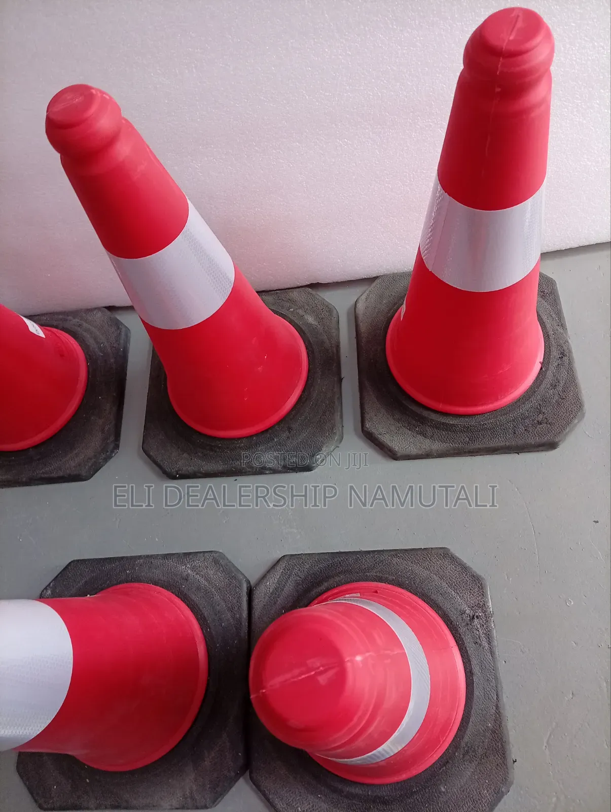50cm Pvc Road Safety Cone With Rubber Base