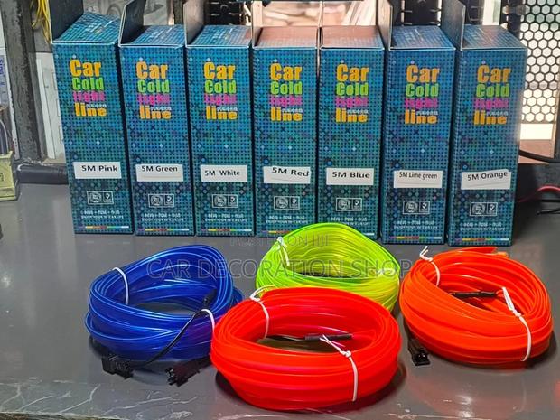 5 Metres Car Interior Cold Light Lines for Dashboard,Doors, Console