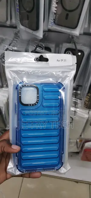 iPhone 11blue Biber-Style Translucent Silicone Case