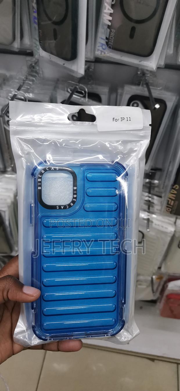 iPhone 11blue Biber-Style Translucent Silicone Case - main view