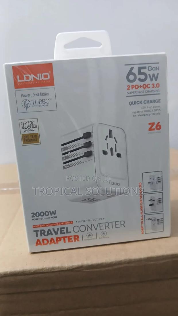Ldnio Gan 65w Universal Adapter All in One 65w