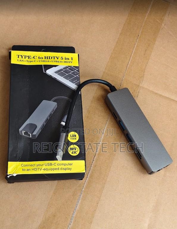 Type C 5 in 1 Macbook Adapter With Hdmi Usb
