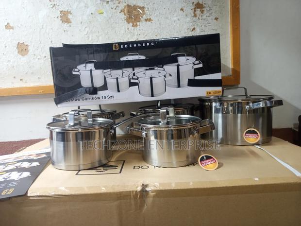 10 Pieces Edenburg Eb-4090 Stainless Steel Cookware Set 