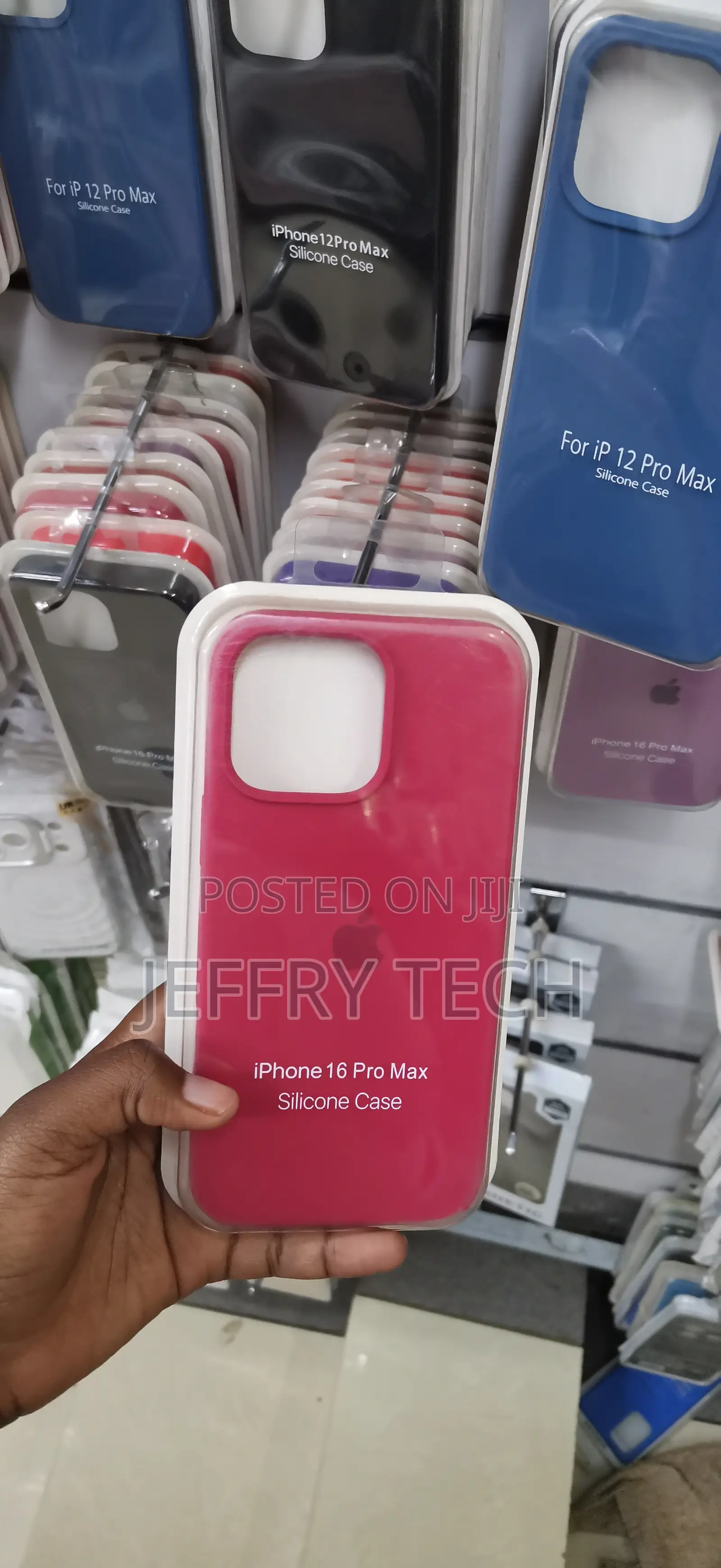 iPhone 16 Pro Max Fuchsia Pink Replica Silicone Case
