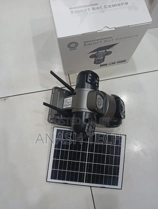 Smooth Pan and Tilt Monitoring 2mp 4g PTZ Triple Lens Solar Camera