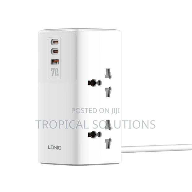 Ldnio Tower Extension Power Socket 4 Way + 2 Usbc + 1usb-a Extension - thumbnail 2