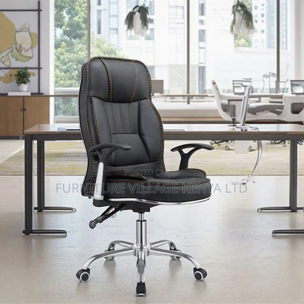 Comfortable Leather Ergonomic Office Chair