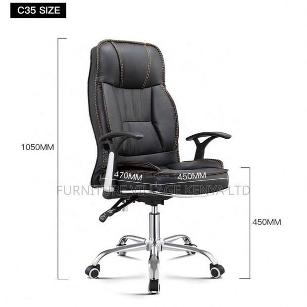 Comfortable Leather Ergonomic Office Chair - thumbnail 6