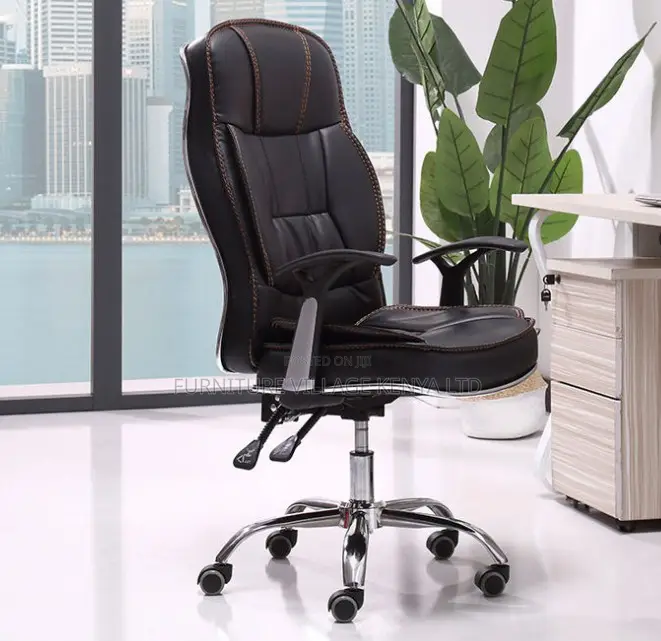Comfortable Leather Ergonomic Office Chair